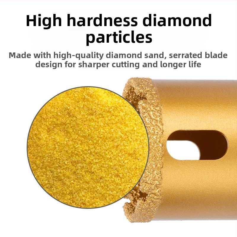 Gyémánt lyukfúró mosogatóhoz – lyukak készítéséhez márványon, palaszetten és kerámiamosdókban, kétszintes fúrófej