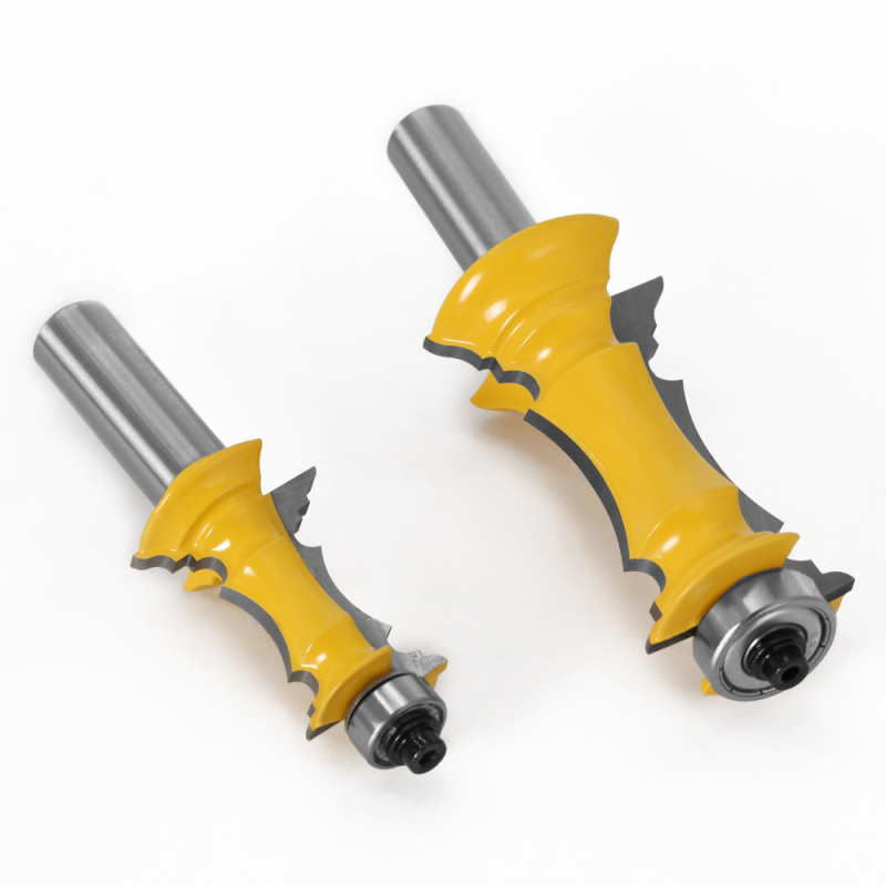 Fréza na drevo - fréza s 1/2 držiakom pre rámový panel zásuvky; fréza pre panel dvierok skrinky; fréza na gravírovanie do dreva; kompatibilná s viacerými strojmi; pre drevo/MDF/syntetické dosky/laminát