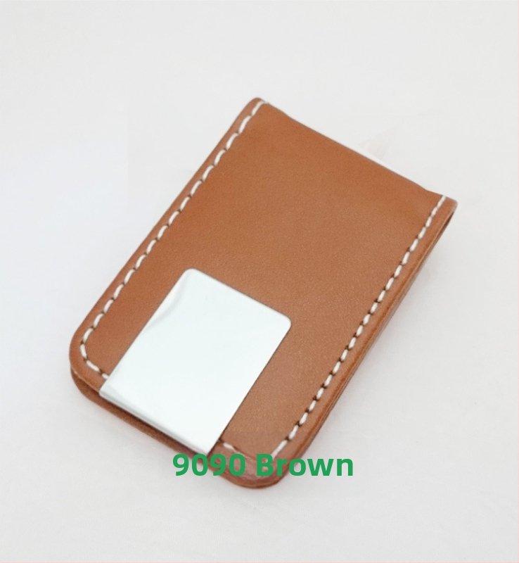 Magnetinis pinigų klipas, unisex, PU oda, 1 sulenkimas, ekspozicinis atidarymas, vertikalios kvadrato formos, modeliai HC-8833/HC-8844/HC-9090