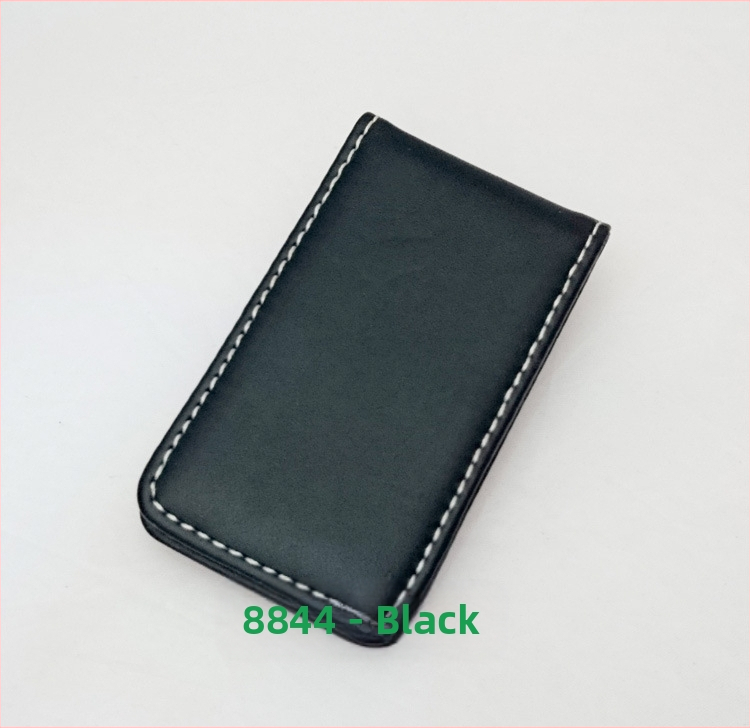 Magnetinis pinigų klipas, unisex, PU oda, 1 sulenkimas, ekspozicinis atidarymas, vertikalios kvadrato formos, modeliai HC-8833/HC-8844/HC-9090