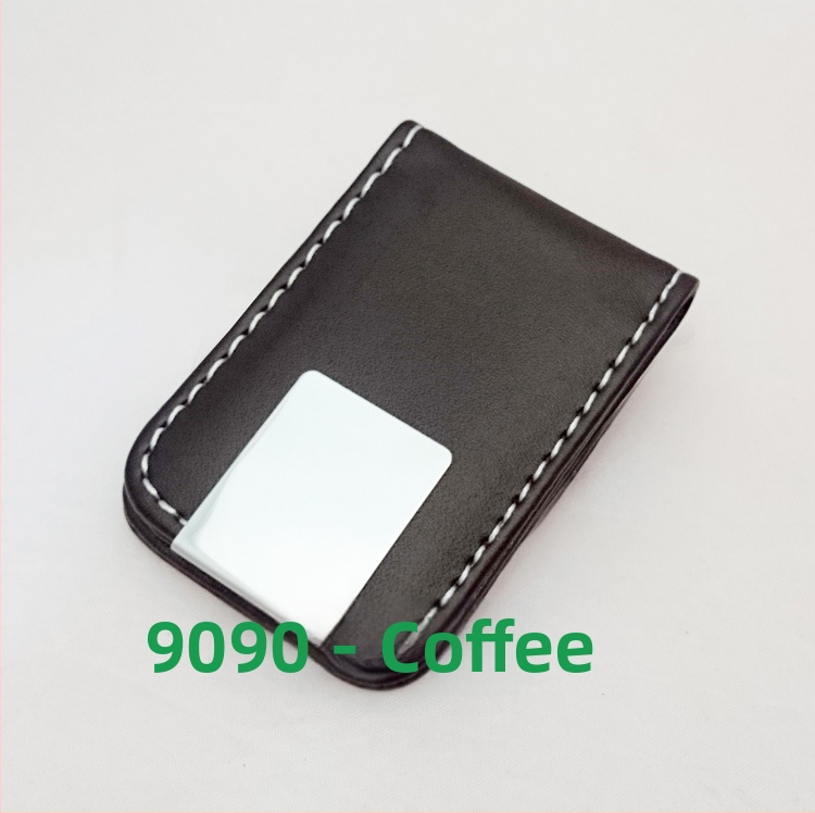 Magnetinis pinigų klipas, unisex, PU oda, 1 sulenkimas, ekspozicinis atidarymas, vertikalios kvadrato formos, modeliai HC-8833/HC-8844/HC-9090