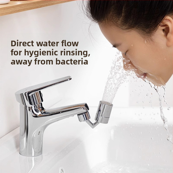 Universalus čiaupo aeratorius – vonios kambariui prailginimas, varinis korpusas, spiralinė jungtis, diegimas 22–24, elektroplatinė danga