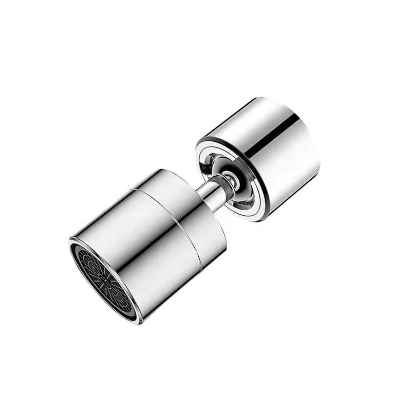 Universalus čiaupo aeratorius – vonios kambariui prailginimas, varinis korpusas, spiralinė jungtis, diegimas 22–24, elektroplatinė danga