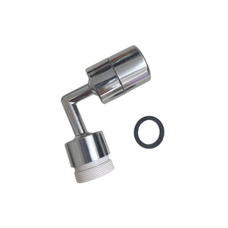 Universalus čiaupo aeratorius – vonios kambariui prailginimas, varinis korpusas, spiralinė jungtis, diegimas 22–24, elektroplatinė danga