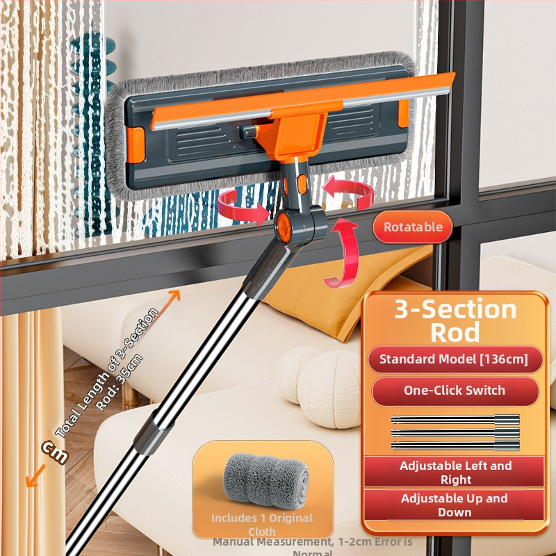 Dvigubos pusės išorinių langų valytuvas aukštų pastatų (Medžiaga: šilko gėlė; Naudojimas: namų ūkis; Rankinis)