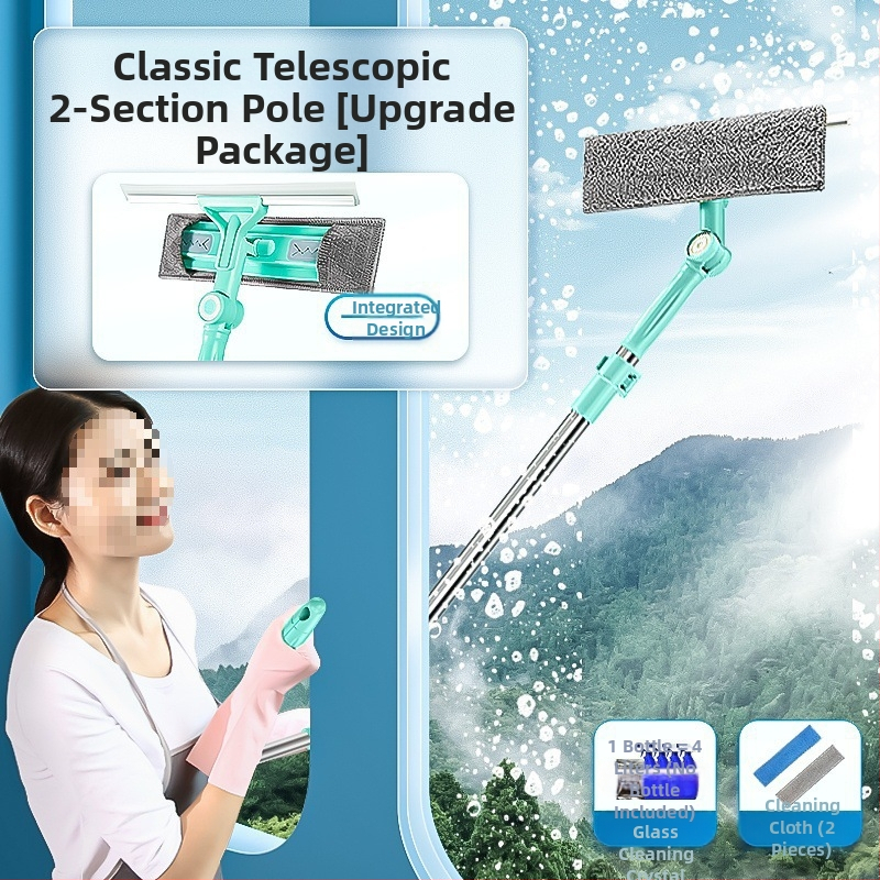 Dvigubos pusės išorinių langų valytuvas aukštų pastatų (Medžiaga: šilko gėlė; Naudojimas: namų ūkis; Rankinis)