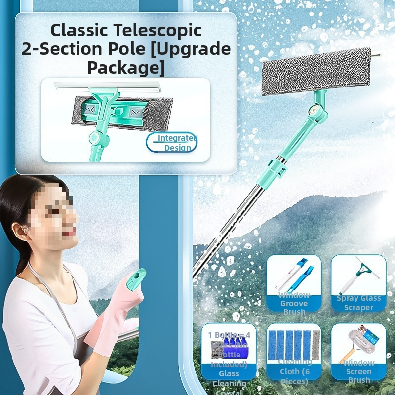 Dvigubos pusės išorinių langų valytuvas aukštų pastatų (Medžiaga: šilko gėlė; Naudojimas: namų ūkis; Rankinis)