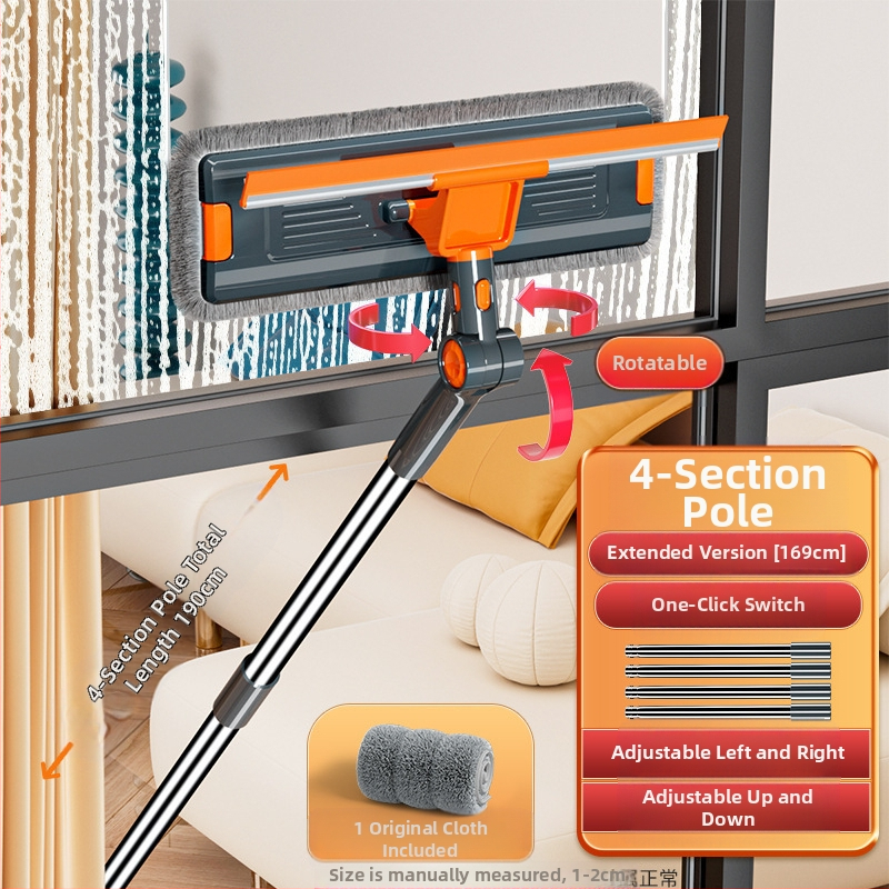 Dvigubos pusės išorinių langų valytuvas aukštų pastatų (Medžiaga: šilko gėlė; Naudojimas: namų ūkis; Rankinis)