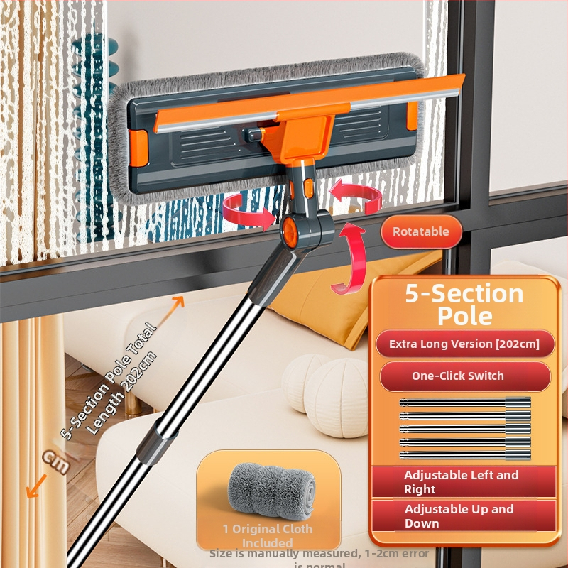 Dvigubos pusės išorinių langų valytuvas aukštų pastatų (Medžiaga: šilko gėlė; Naudojimas: namų ūkis; Rankinis)