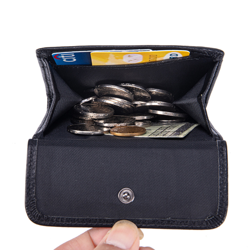 Γυναικείο κοντό πορτοφόλι από γνήσιο δέρμα - πρώτο στρώμα βοδινού δέρματος, πολυλειτουργικός οργανωτής για κάρτες και κέρματα, επένδυση πολυεστέρα, καθημερινή χρήση, Καλοκαίρι 2025