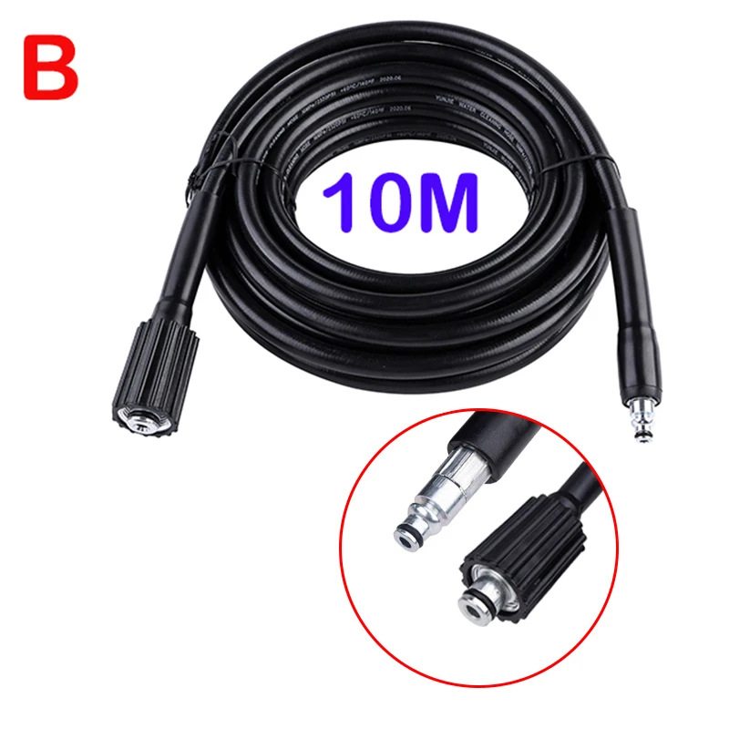 JINGSU PVC aukšto slėgio žarna automobilių plovimui, sprogimui atspari, 4000 psi, svoris 1,3 kg