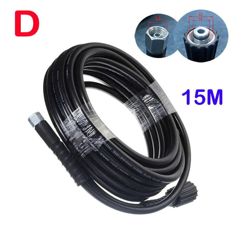 JINGSU PVC aukšto slėgio žarna automobilių plovimui, sprogimui atspari, 4000 psi, svoris 1,3 kg