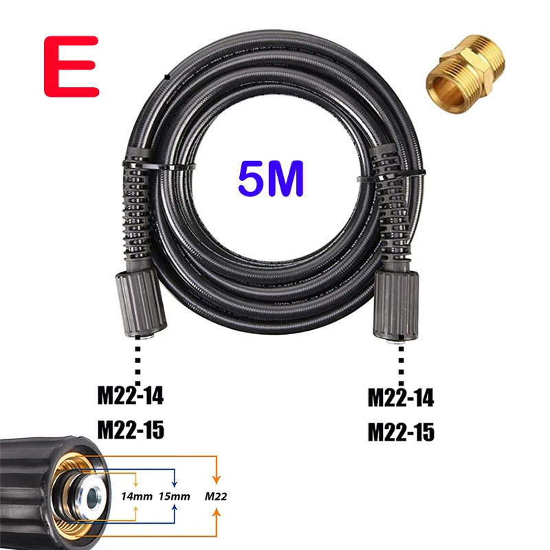 JINGSU PVC aukšto slėgio žarna automobilių plovimui, sprogimui atspari, 4000 psi, svoris 1,3 kg