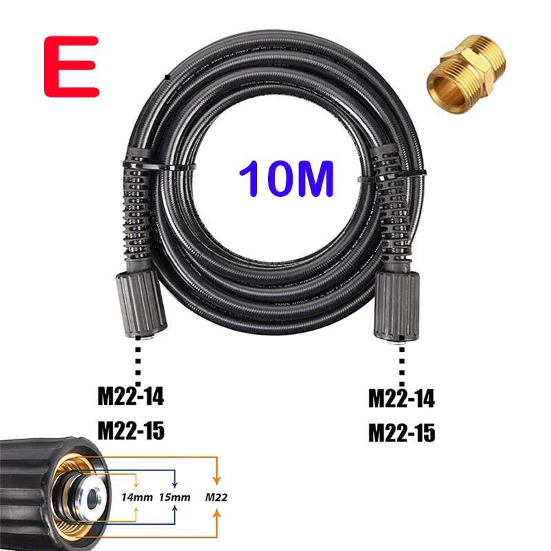 JINGSU PVC aukšto slėgio žarna automobilių plovimui, sprogimui atspari, 4000 psi, svoris 1,3 kg