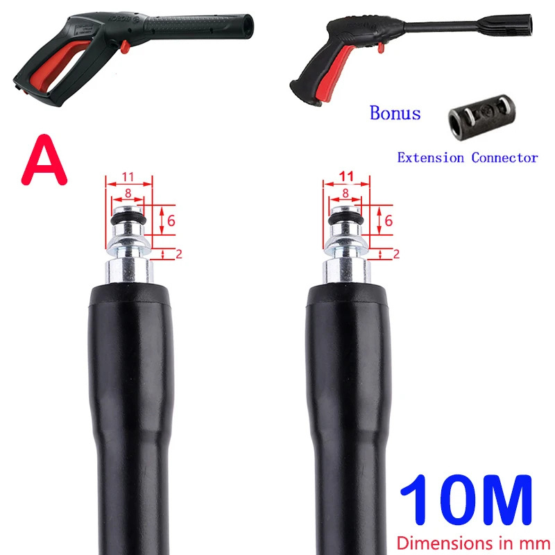 JINGSU PVC aukšto slėgio žarna automobilių plovimui, sprogimui atspari, 4000 psi, svoris 1,3 kg