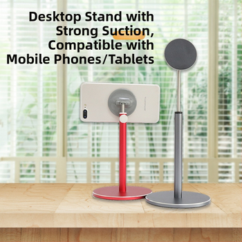 Luhiro stolný stojan pre telefón a tablet, hliníková zliatina, nastaviteľné zdvíhanie, univerzálny, model M04S, magnetické upnutie