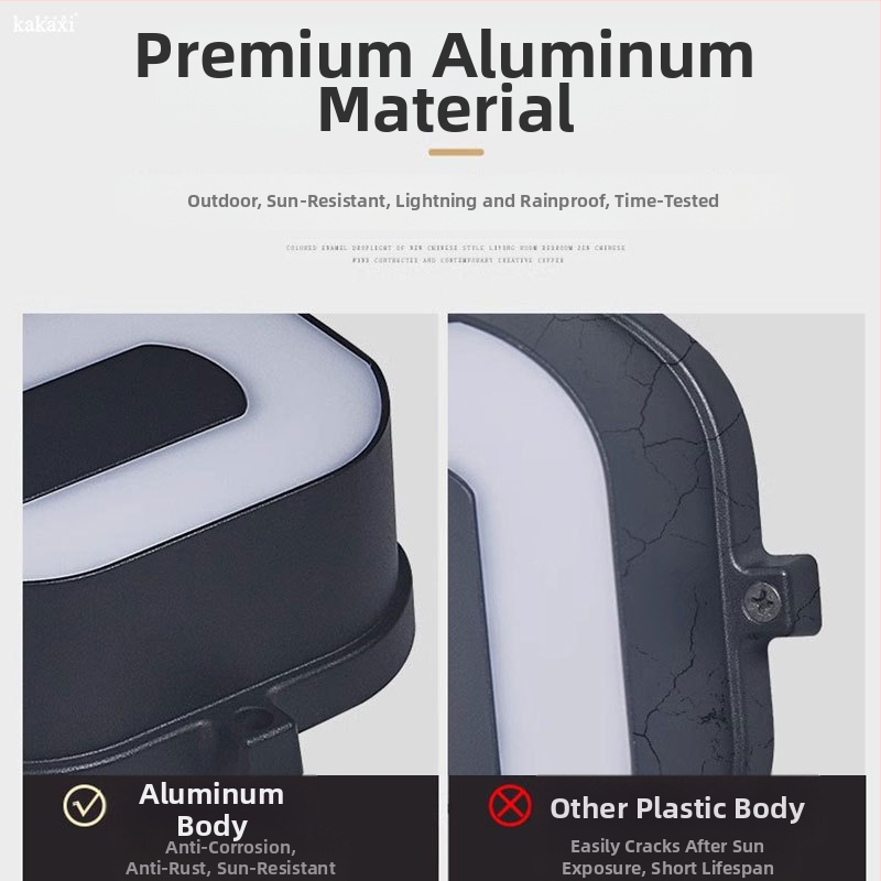 LED Stena svjetiljka KAKAXI — hliníkové telo, PC tienidlo, 220V, CE certifikát