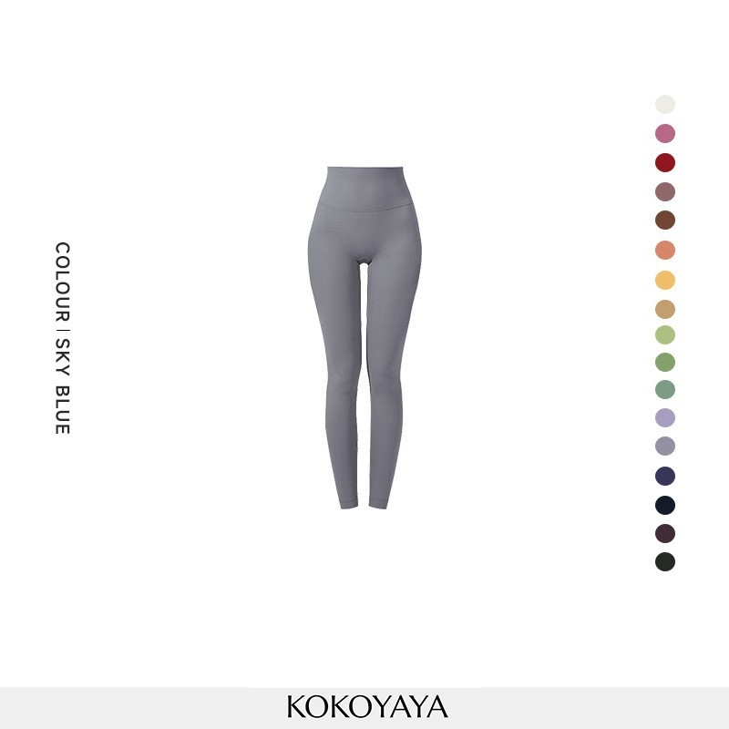 Be siūlių moterų legging su aukštu juosmeniu, klubų pakėlimas, visiems sezonams; sudėtis 82,5% poliesteris, 17,5% elastanas; tinkama bėgimui, fitnesui ir jogai.