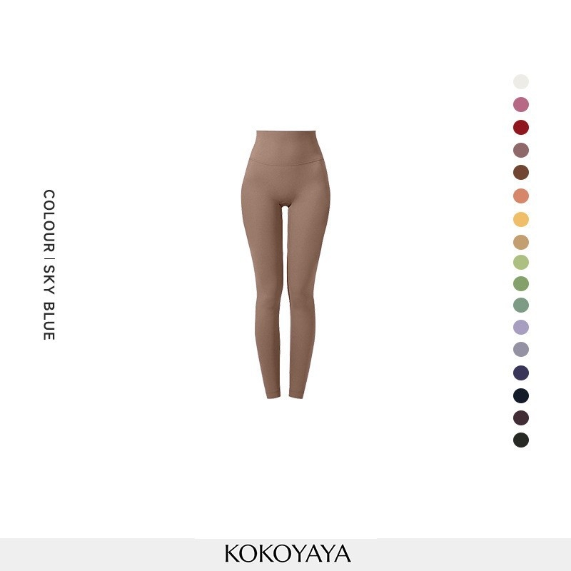 Be siūlių moterų legging su aukštu juosmeniu, klubų pakėlimas, visiems sezonams; sudėtis 82,5% poliesteris, 17,5% elastanas; tinkama bėgimui, fitnesui ir jogai.