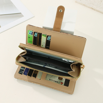 Korkinė piniginė su paslėpta sagtimi ir kortelių laikikliu – unisex, 2025 m. vasara, kasdieniniam naudojimui