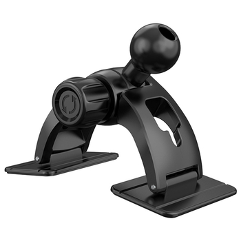 Държач за телефон и навигация за автомобил, арковиден дизайн, 17 мм шарнирна глава, лепилен монтаж върху табло