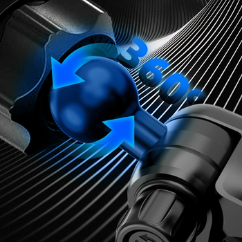 Държач за телефон и навигация за автомобил, арковиден дизайн, 17 мм шарнирна глава, лепилен монтаж върху табло