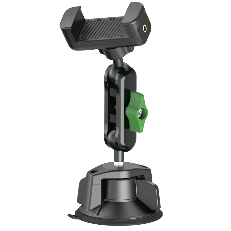 Държач за телефон за кола с регулируема стойка и вакуумен монтаж за предното стъкло