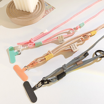 Шнур за телефон от нейлон, женски стил, пластмасова катарама, възможност за печат на лого