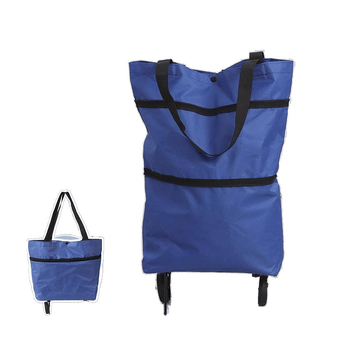 Πτυσσόμενη τετράτροχη καρότσα για αγορές και ταξίδια, μεγάλη χωρητικότητα