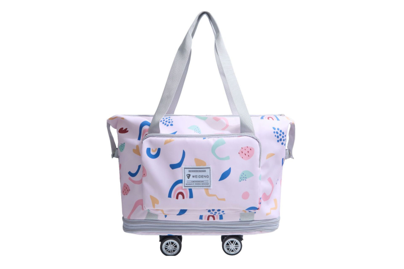 Unisex cestovná taška s kolieskami, 20-35L, Oxford látka, mestský minimalistický štýl