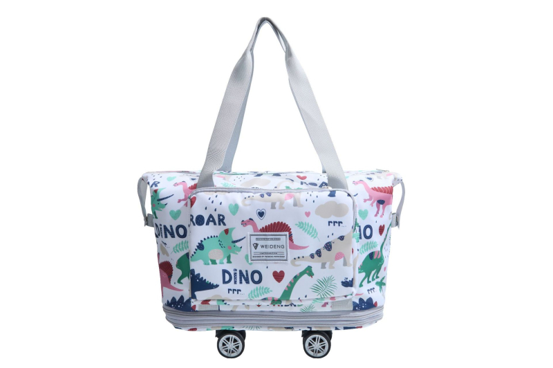 Unisex cestovná taška s kolieskami, 20-35L, Oxford látka, mestský minimalistický štýl