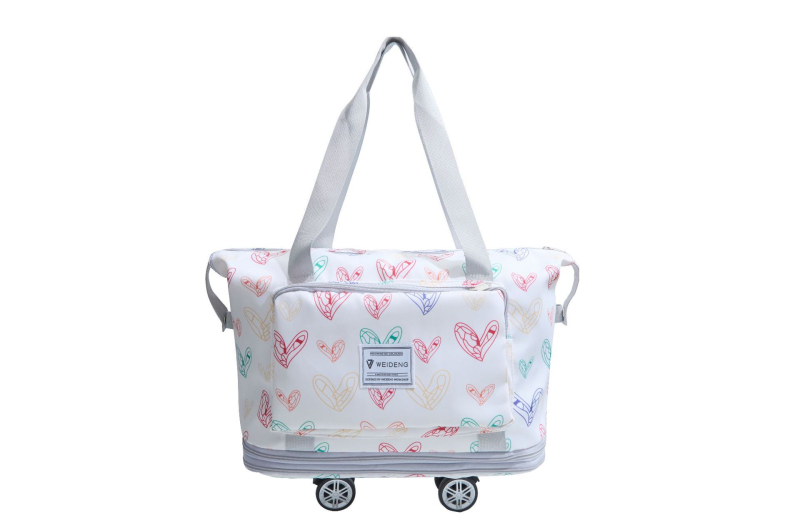 Unisex cestovná taška s kolieskami, 20-35L, Oxford látka, mestský minimalistický štýl