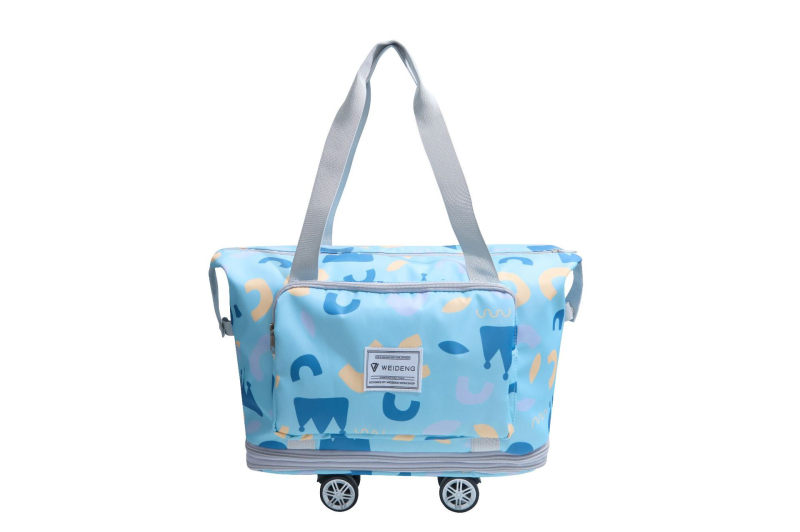 Unisex cestovná taška s kolieskami, 20-35L, Oxford látka, mestský minimalistický štýl