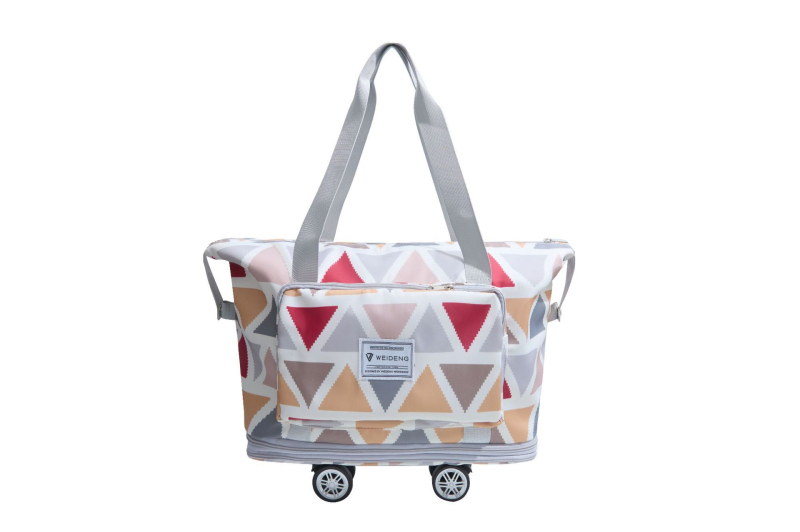 Unisex cestovná taška s kolieskami, 20-35L, Oxford látka, mestský minimalistický štýl