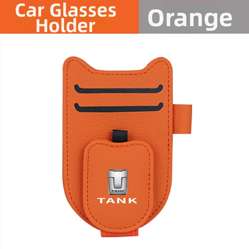 PU odinis klipsas automobilio saulės skydeliui – akinėlių laikiklis, bilieto ir asmens tapatybės laikiklis, pritaikomas