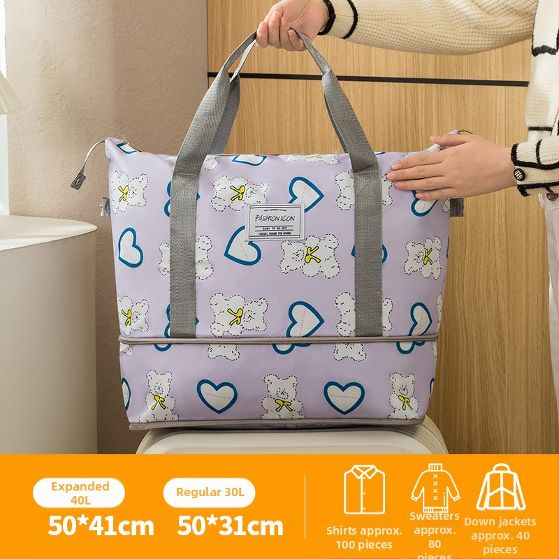 Cestovná taška, zložitelná na uloženie, Oxford textil, polyesterová podšívka, unisex, jar 2025 vydanie