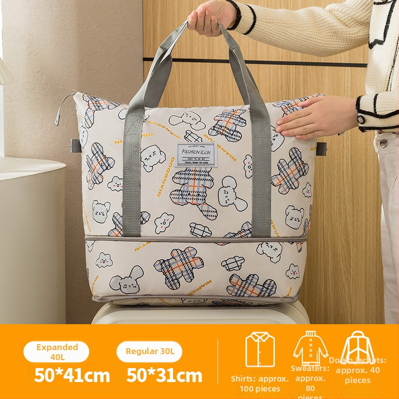 Cestovná taška, zložitelná na uloženie, Oxford textil, polyesterová podšívka, unisex, jar 2025 vydanie