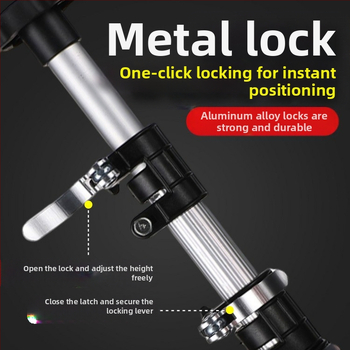 Лазерен нивелир с телескопична повдигаща пръчка и инфрачервен мултифункционален държач, изработен от удебелена алуминиева сплав и неръждаема стомана