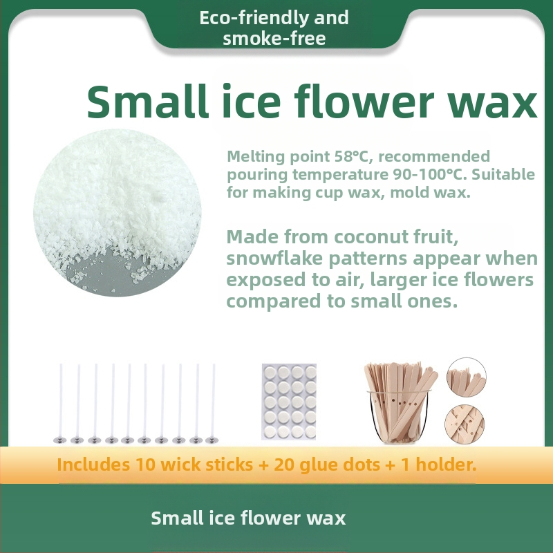 Sojų vaško DIY žvakių medžiaga – Rankų darbo kvapni žvakė su dribsnių forma; Prekės ženklas: Flower with me; Medžiaga: Sojų vaškas; Meistravimas: Rankų darbas; Žvakių tipas: Kvapioji; Forma: Dribsnių