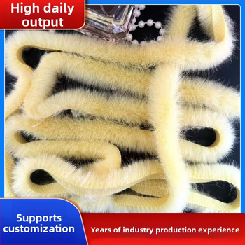 Имитирани ленти от изкуствена норова козина за DIY – суров ръб, декор за дрехи