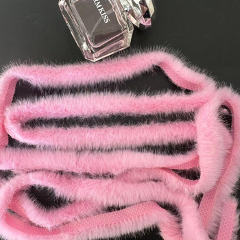 Имитирани ленти от изкуствена норова козина за DIY – суров ръб, декор за дрехи