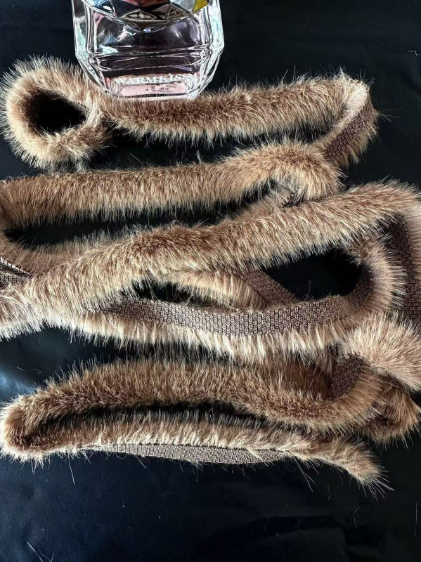 Имитирани ленти от изкуствена норова козина за DIY – суров ръб, декор за дрехи