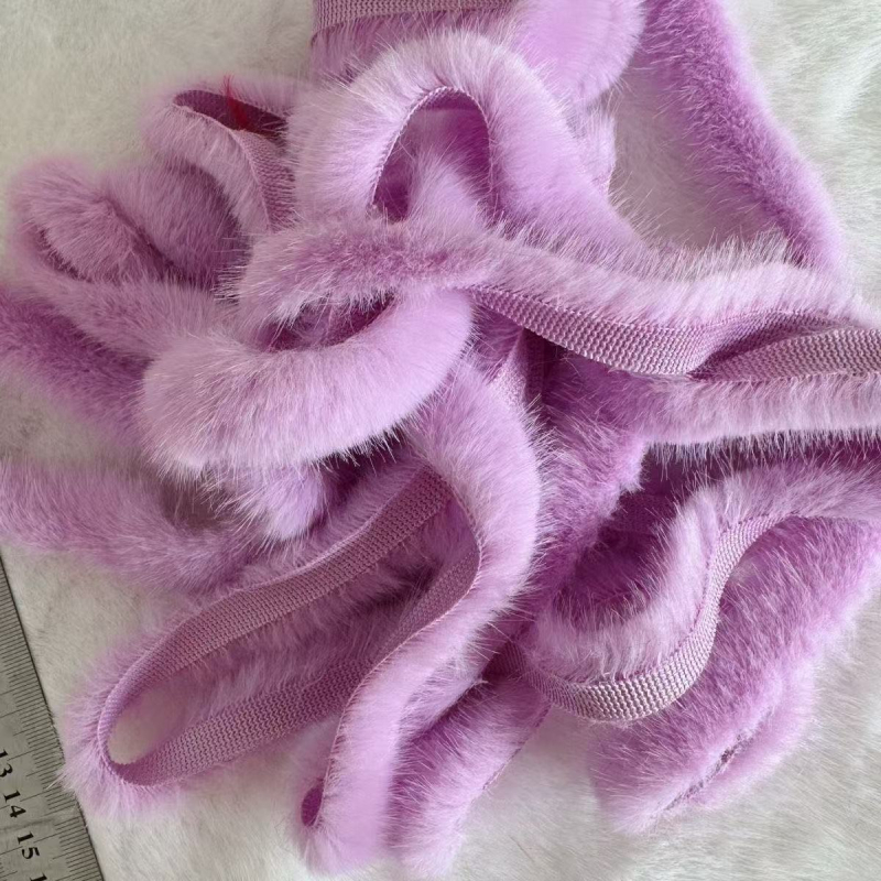 Имитирани ленти от изкуствена норова козина за DIY – суров ръб, декор за дрехи