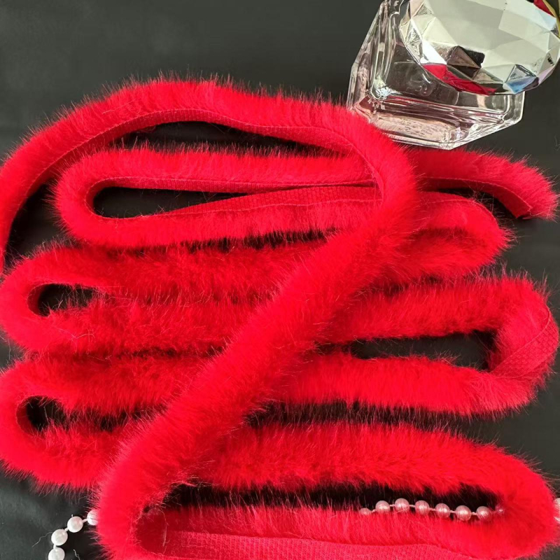 Имитирани ленти от изкуствена норова козина за DIY – суров ръб, декор за дрехи