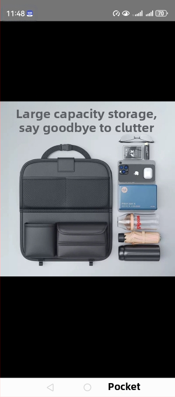 Odos automobilio galinio sėdynės organizatorius su valgomojo staleliu, anti-kick pagalvė, tinkamas visoms sezonoms