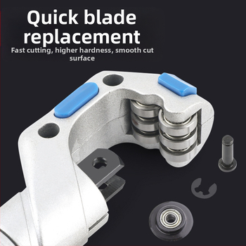 Резач за тръби с режеща глава от неръждаема стомана, лагерен механизъм и ролка за рязане на метални, медни и пластмасови тръби