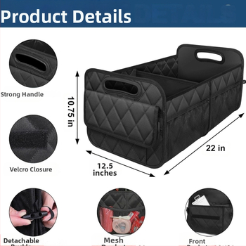 Δερμάτινο κουτί αποθήκευσης πορτ-μπαγκάζ – αναδιπλούμενο, 50 λίτρα, αδιάβροχο