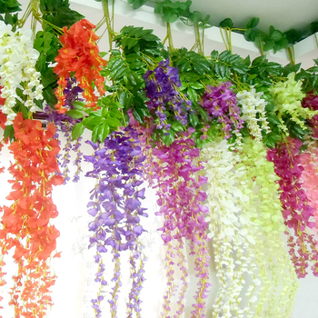 Dirbtinių gėlių vijų iš šilko gėlių – hortenzija, injekciniu formavimu, vestuvėms, lauko naudojimui, fotografijos rekvizitams ir namų dekorui