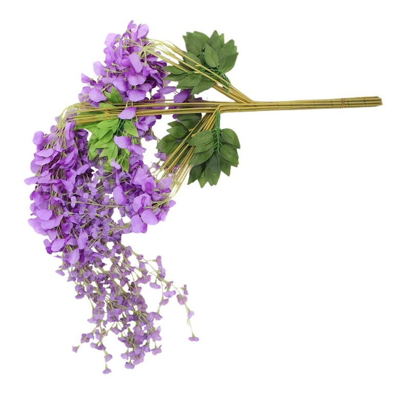 Dirbtinių gėlių vijų iš šilko gėlių – hortenzija, injekciniu formavimu, vestuvėms, lauko naudojimui, fotografijos rekvizitams ir namų dekorui