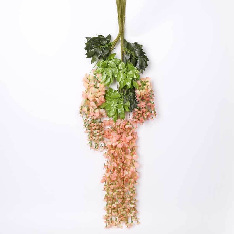 Dirbtinių gėlių vijų iš šilko gėlių – hortenzija, injekciniu formavimu, vestuvėms, lauko naudojimui, fotografijos rekvizitams ir namų dekorui